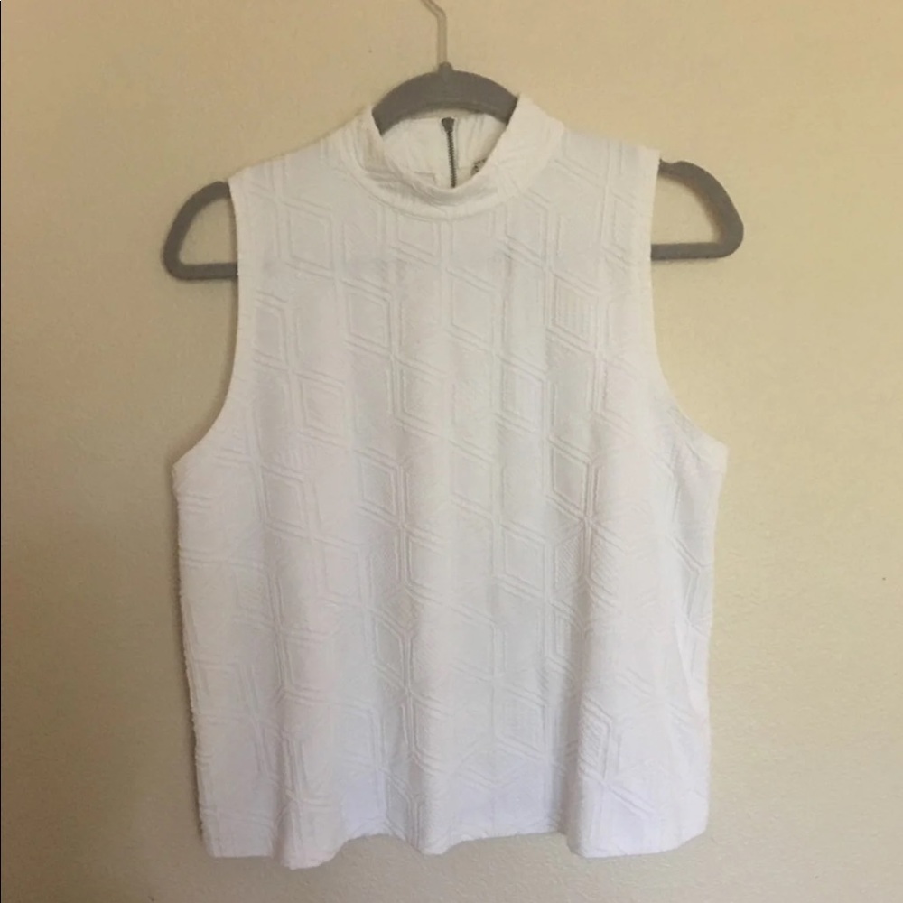 white anthropologie tank top